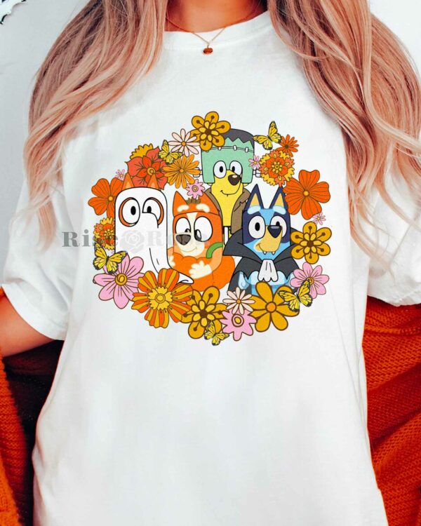 Floral Bluey Halloween – Sweatshirt