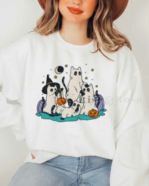 Witch cat halloween – Sweatshirt