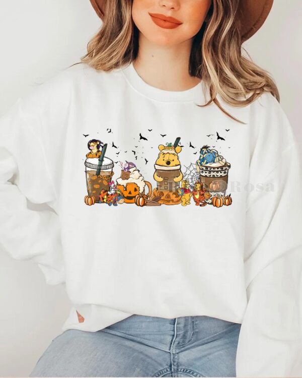 Winnie The Pooh Coffee Cups Halloween – Sweatshirt