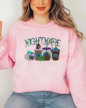 Nightmare Before Halloween Stitch Coffee – Sweatshirt