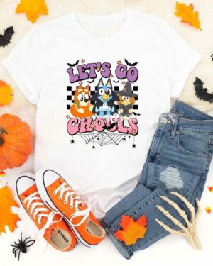 Bluey Let Go Ghouls Halloween – Kids shirt