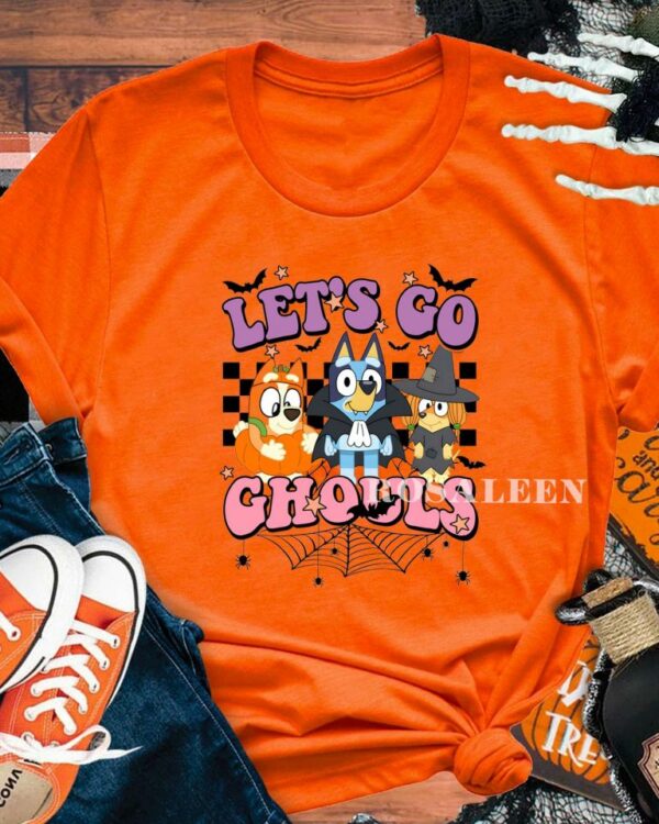 Bluey Let Go Ghouls Halloween – Kids shirt