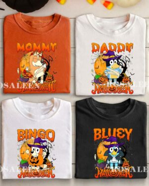 Bluey Family Halloween Tee