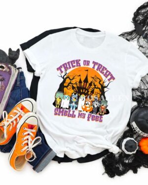 Bluey Trick Or Treat Halloween – Kids Shirt