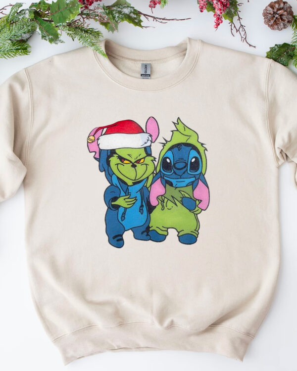 Grinch and Stitch Christmas – Sweatshirt