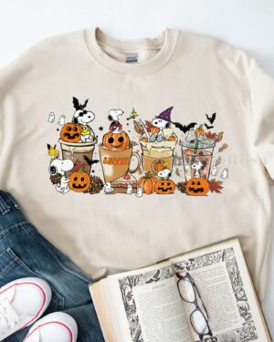 Snoopy Coffee Halloween – Sweatshirt