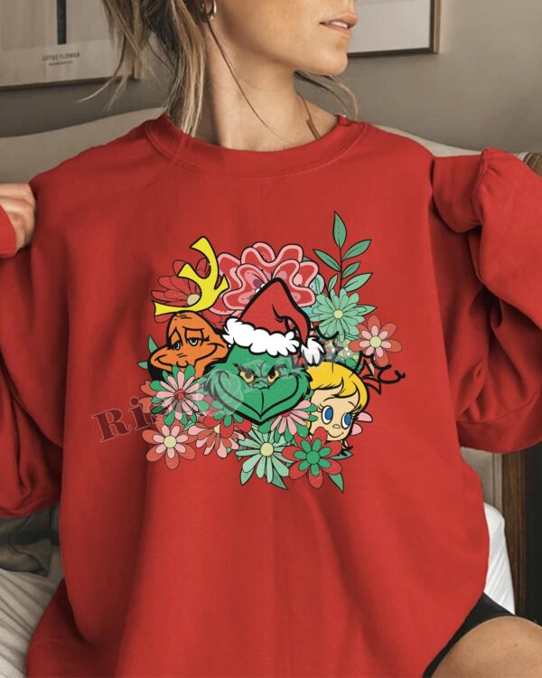 Grinch Flower – Sweatshirt