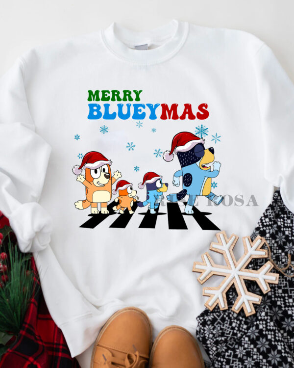 Merry Blueymas – Sweatshirt, T-Shirt