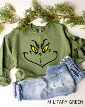 Grinch Face – Sweatshirt