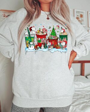 Snoopy Coffee Christmas – Sweatshirt