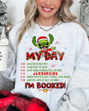 Stitch Grinch My Day I’m Booked – Sweatshirt