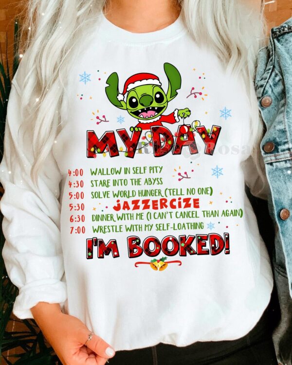 Stitch Grinch My Day I’m Booked – Sweatshirt