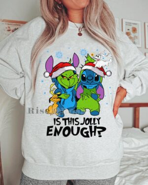 Stitch And Grinch is This Jolly Enough? – Sweatshirt