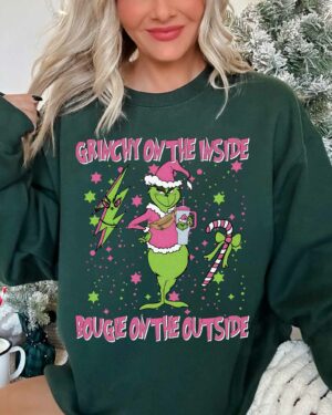 Grinch On The Inside Bouuge On The Outside – Sweatshirt