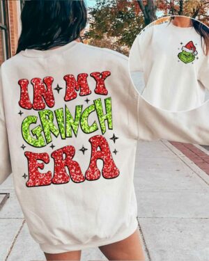 (Custom) Stitch My Day And In My Grinch Era – Sweatshirt