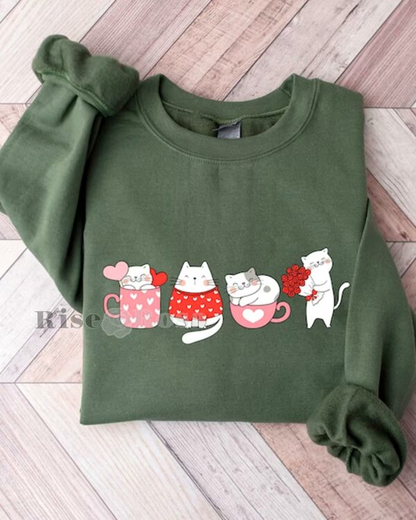 Cute Cat Valentine – Sweatshirt