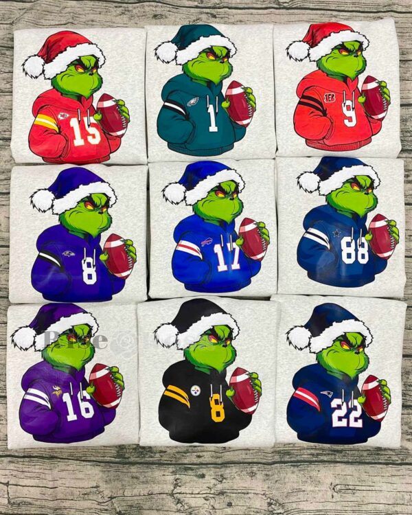 Grinch Christmas x NFL Football – Sweatshirt
