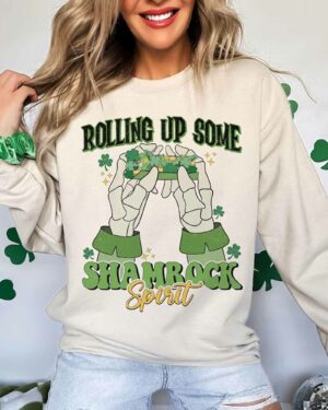 Rolling Up Some SharmRock Spirit – Sweatshirt