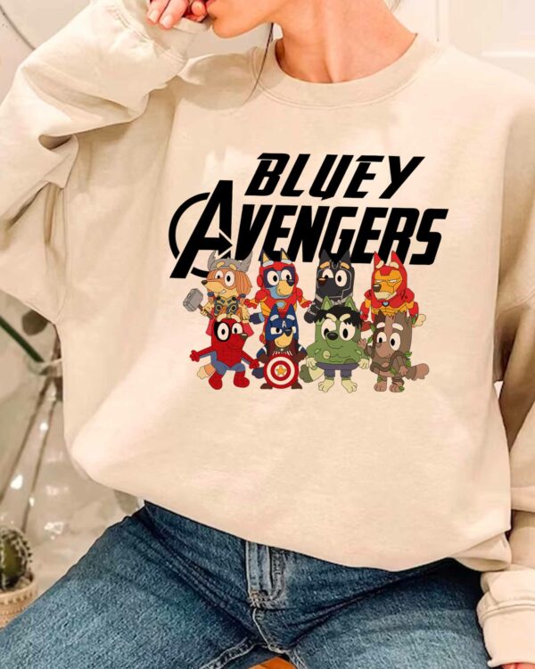 Bluey Avengers – Sweatshirt, Tshirt, Hoodie