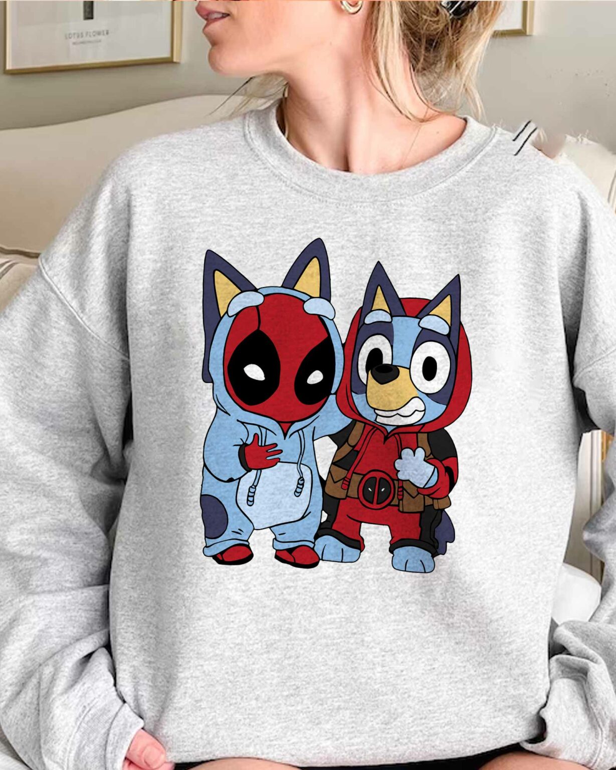 Bluey DeadPool - Sweatshirt, Tshirt, Hoodie - RiseRosa