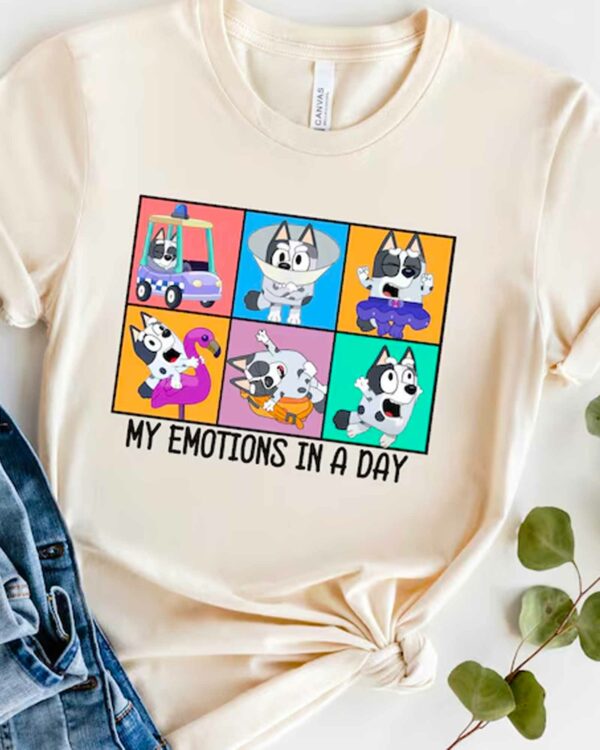 Bluey My Emotions In A Day – Kids SweatShirt