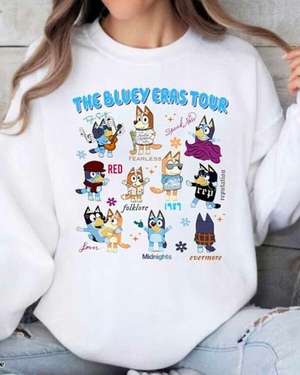 The Bluey Eras Tour – Sweatshirt, Tshirt, Hoodie