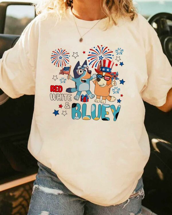 Red White & Bluey – Sweatshirt, Tshirt, Hoodie