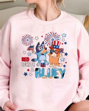 Red White & Bluey – Sweatshirt, Tshirt, Hoodie