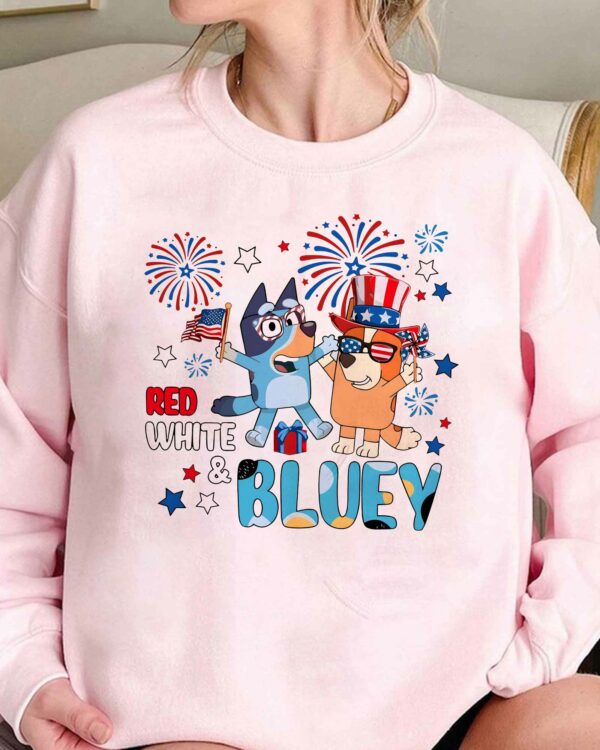 Red White & Bluey – Sweatshirt, Tshirt, Hoodie