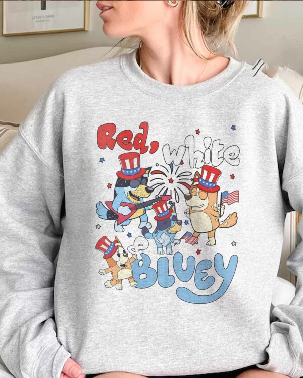 Bluey 4th Of July – Sweatshirt, Tshirt, Hoodie