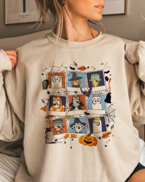 Bluey And Friends Halloween – Sweatshirt, Tshirt, Hoodie