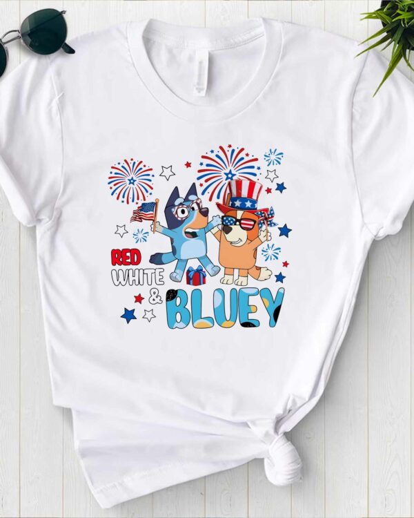 Bluey Red White 2 – Kids SweatShirt