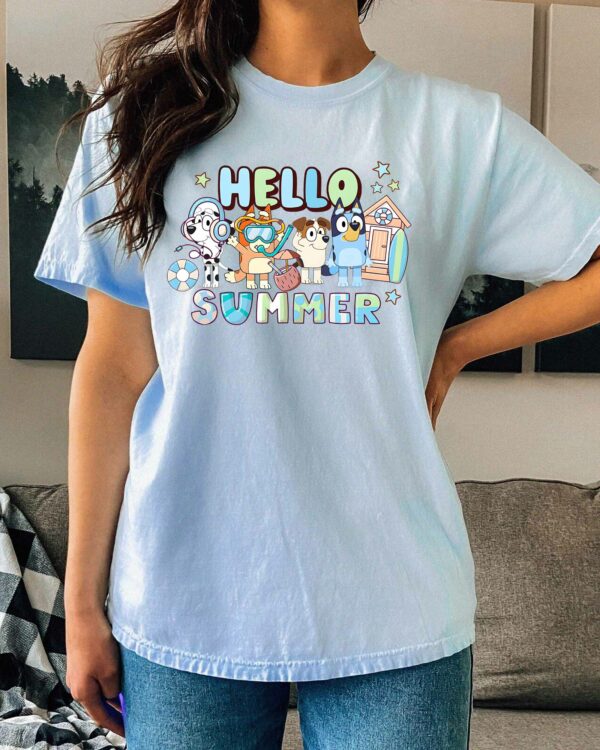 Bluey Hello Summer – Sweatshirt, Tshirt, Hoodie