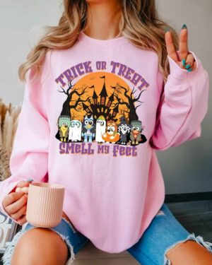 Bluey Trick Or Treat Smell My Feet- Sweatshirt, Tshirt, Hoodie