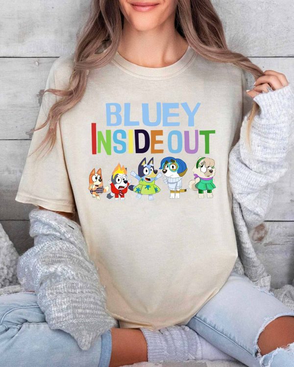 Bluey Inside Out – Sweatshirt, Tshirt, Hoodie