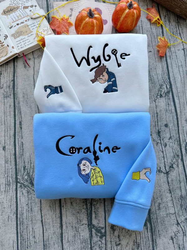 Coraline And Wybie Halloween – Embroidered Sweatshirt