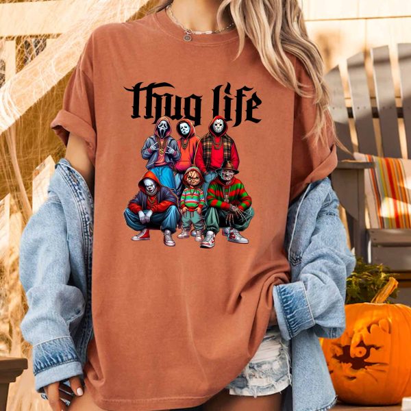 [Bella Canva] Thug Life Horror – Sweatshirt, Tshirt, Hoodie