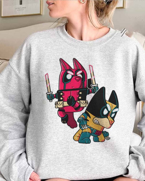 Bluey DeadPool – Sweatshirt, Tshirt, Hoodie