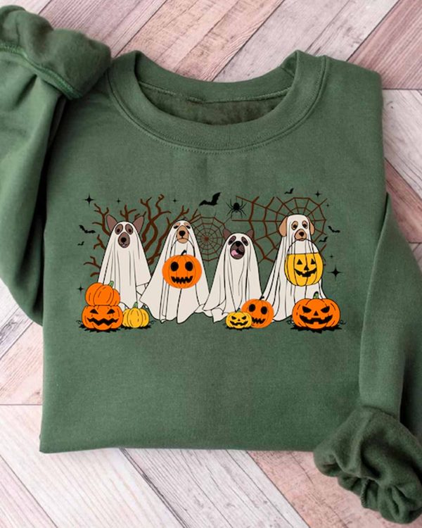 Ghost Dog Halloween – Sweatshirt, Tshirt, Hoodie