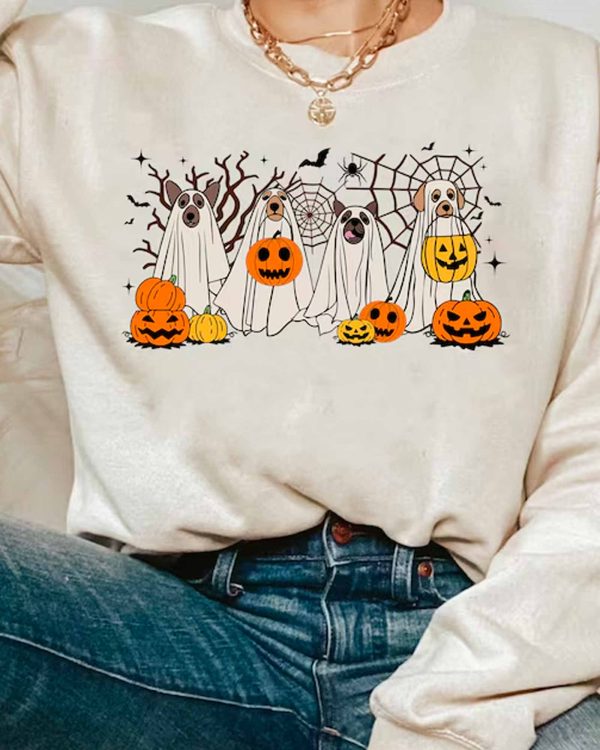 Ghost Dog Halloween – Sweatshirt, Tshirt, Hoodie