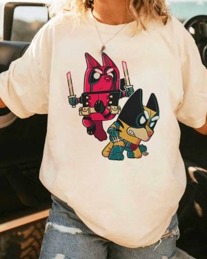 Bluey DeadPool – Sweatshirt, Tshirt, Hoodie