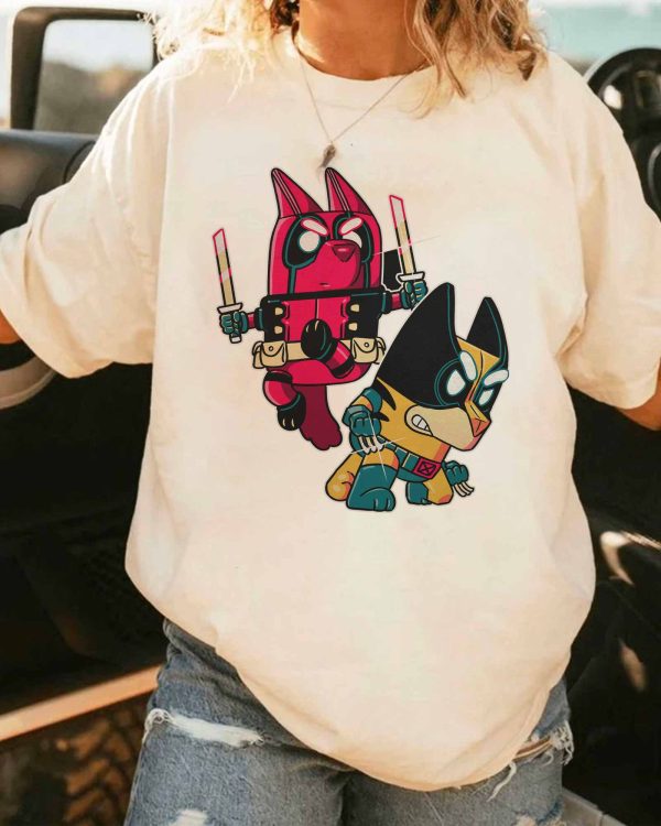 Bluey DeadPool – Sweatshirt, Tshirt, Hoodie