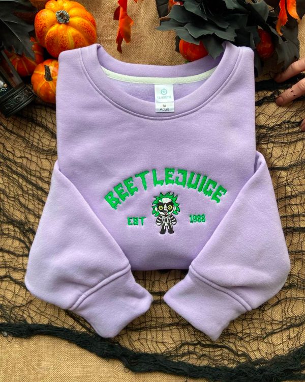 Sandwarm And Beetlejuice – Embroidered Sweatshirt