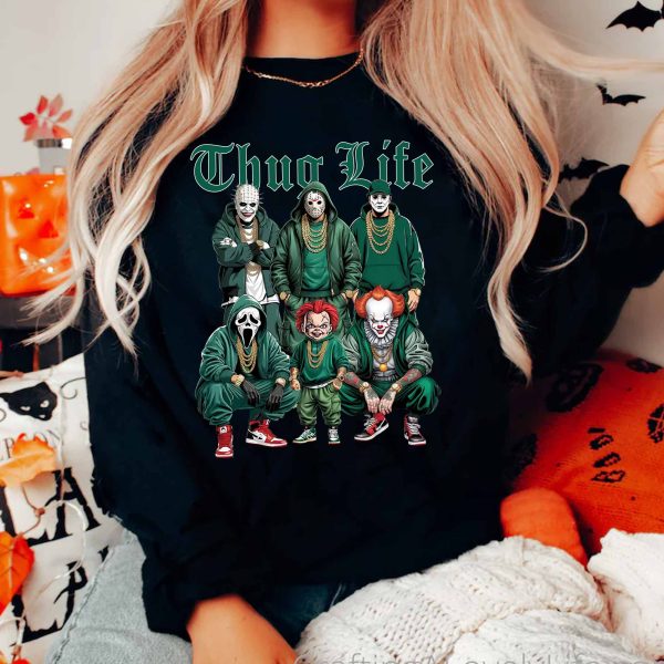 Thug Life Horror Green – Sweatshirt, Tshirt, Hoodie