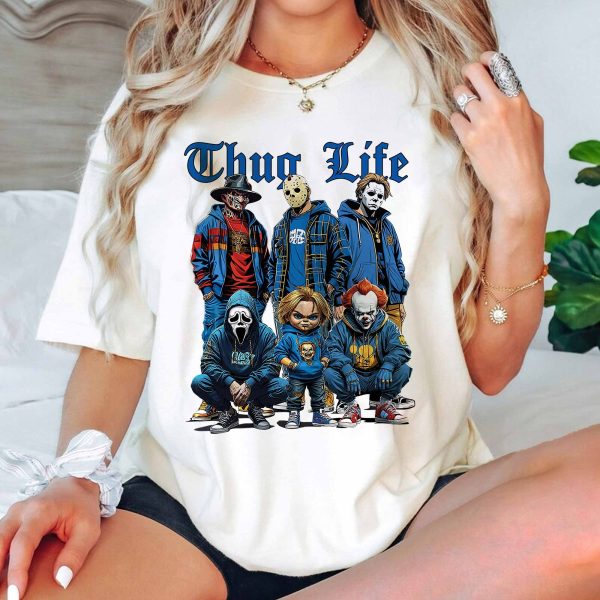 Thug Life Horror Ver Blue – Sweatshirt, Tshirt, Hoodie