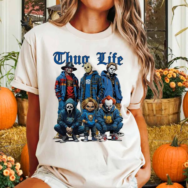 Thug Life Horror Ver Blue – Sweatshirt, Tshirt, Hoodie