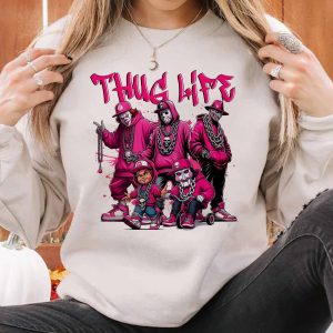 Thug Life Horror Ver Pink – Sweatshirt, Tshirt, Hoodie