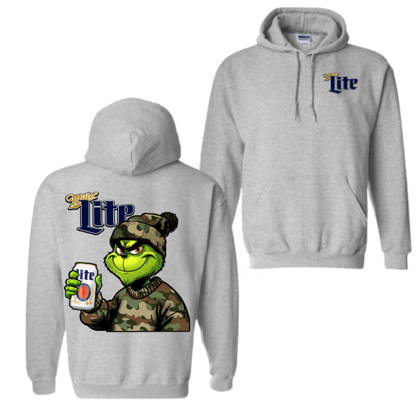 Retro Grinch Millier Lite Hunting – Sweatshirt, Tshirt, Hoodie