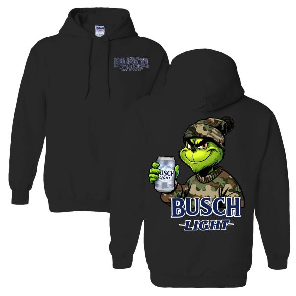 Retro Grinch Busch Light Hunting – Sweatshirt, Tshirt, Hoodie