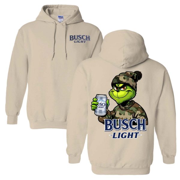 Retro Grinch Busch Light Hunting – Sweatshirt, Tshirt, Hoodie